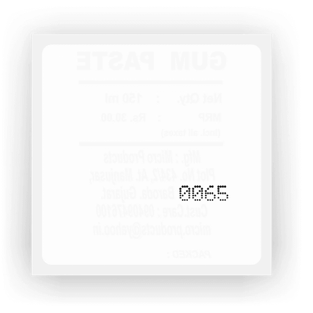 Back-numbering Label