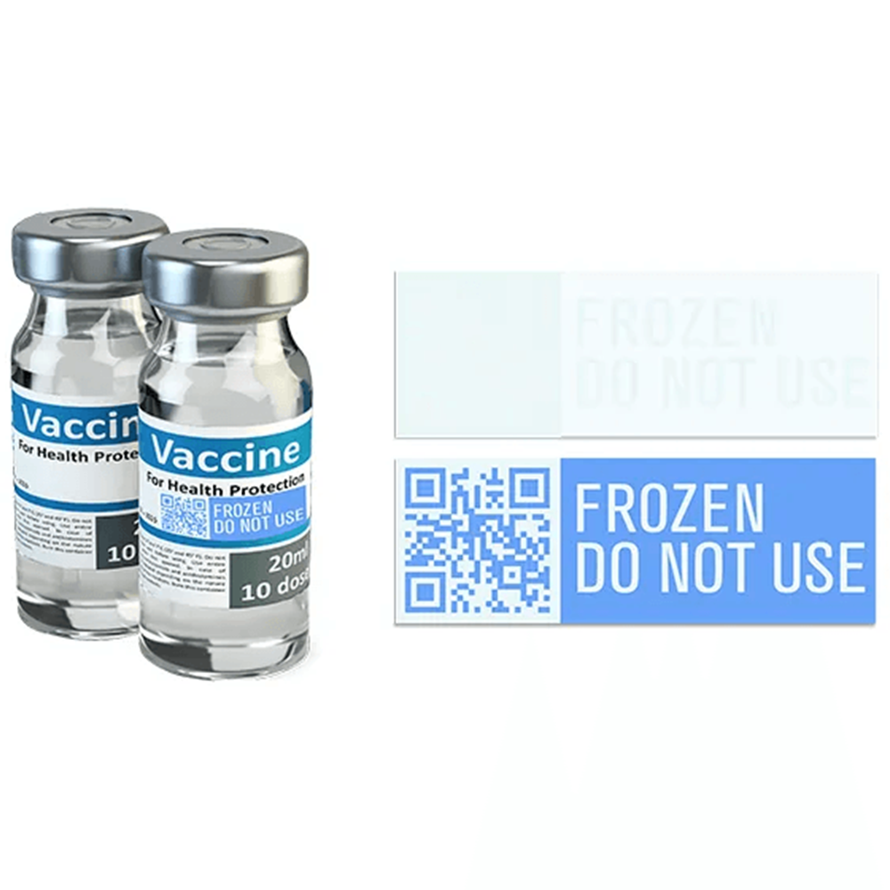 Cold chain labels for temperature sensitive packaging and logistics solutions