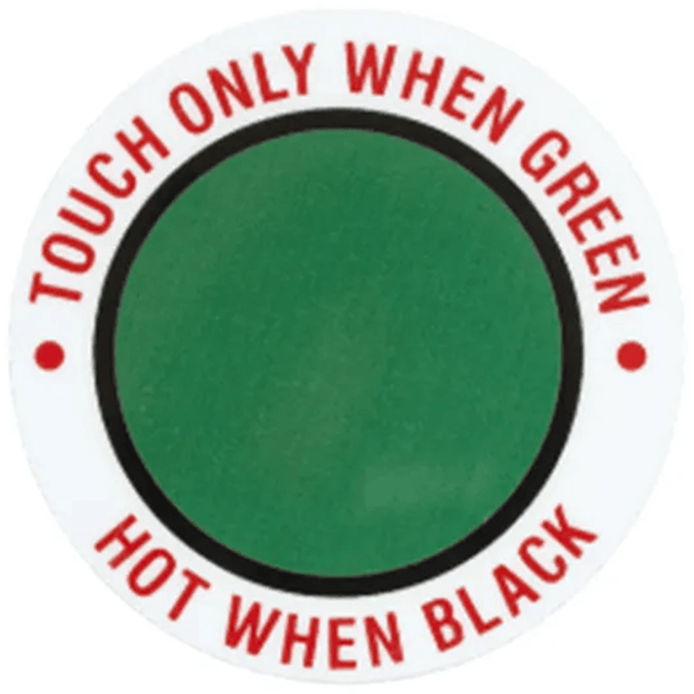 Colour changing labels for temperature indication and smart packaging