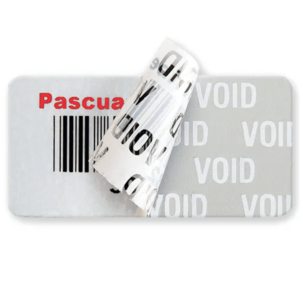 Tamper evident labels for security sealing and product protection